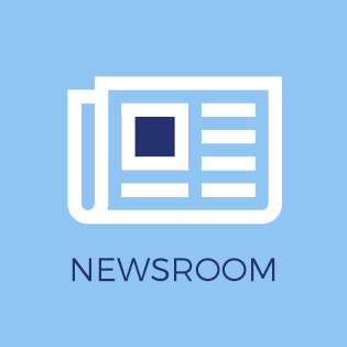 Newspaper graphic with Newsroom text