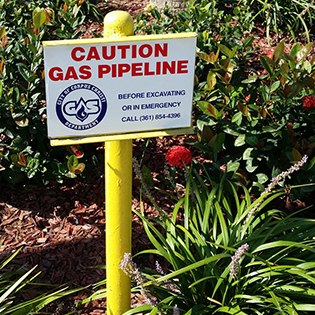 Caution Gas Pipeline